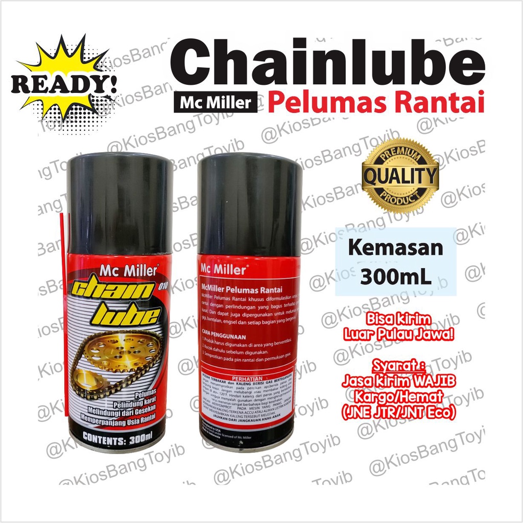 Chainlube Chain Lube Oli Rantai Pelumas Rantai 300mL Japan Quality &quot;ISHIMA&quot;