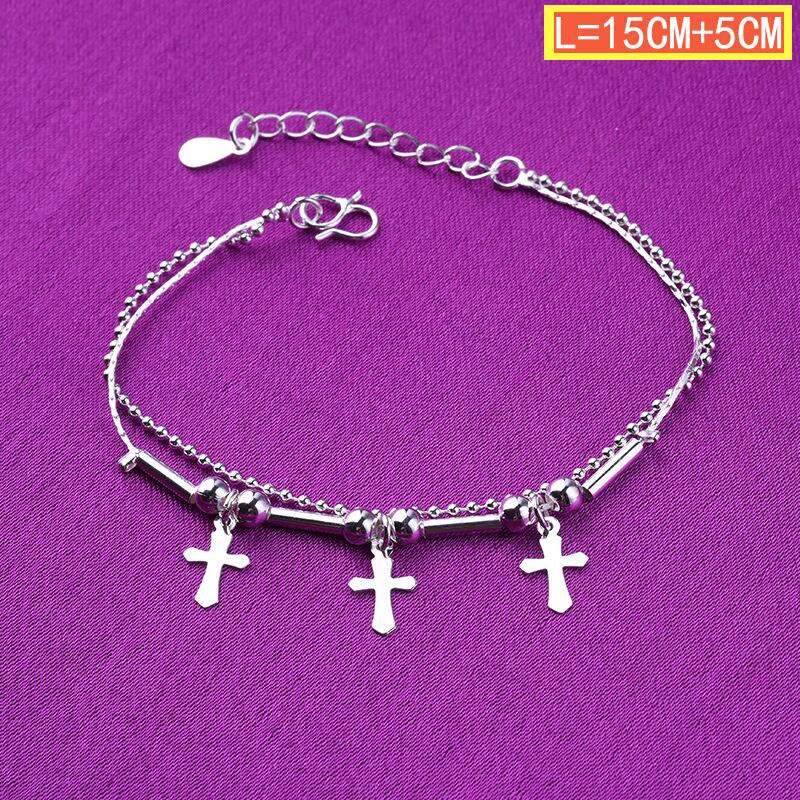 50 gaya 925 gelang perak asli, aksesoris perhiasan fashion Jepang dan Korea-46