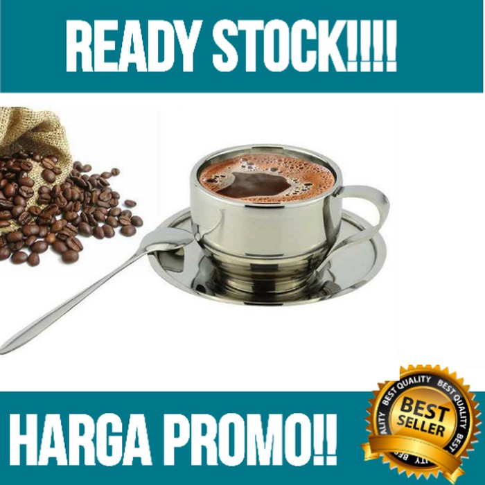 

Promo Gelas Cangkir Kopi Coffee Teh Tea Stainless Cafe Restoran