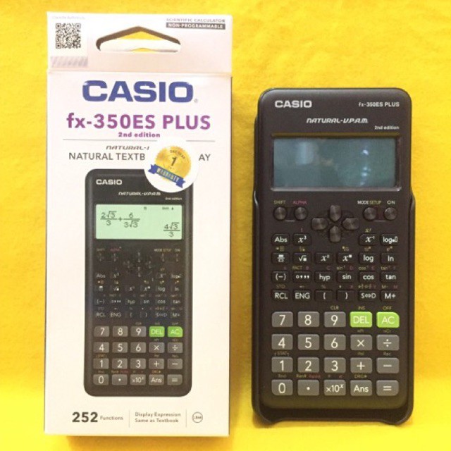 

Kalkulator ORI / Scientific Calculator merk Casio FX-350ES plus 2nd edition