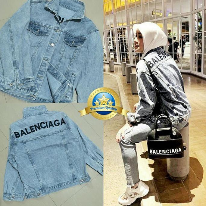 jaket jeans balenciaga original
