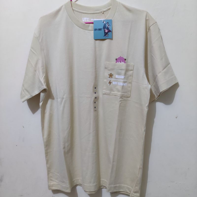Uniqlo Tshirt X Spy Family (Anya Yellow) Size M