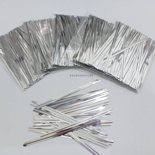 

Twist tie /kawat pengikat plastik souvenir /twist tie 8cm
