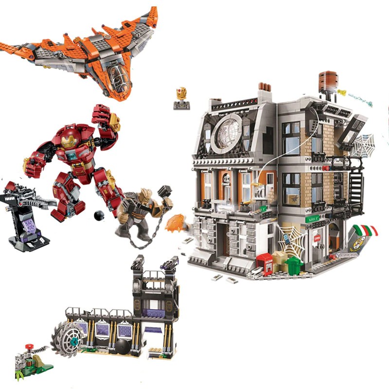 Mainan Lego Anak New Marvel Avengers Infinity War 76104 Super Hero Ironman Hulkbuster Building