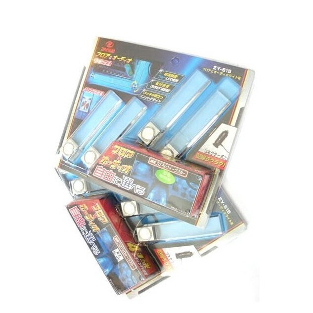 4 in 1 Lampu LED Akrilik Warna Hias Interior Mobil Plug n Play Colokan Rokok 12V