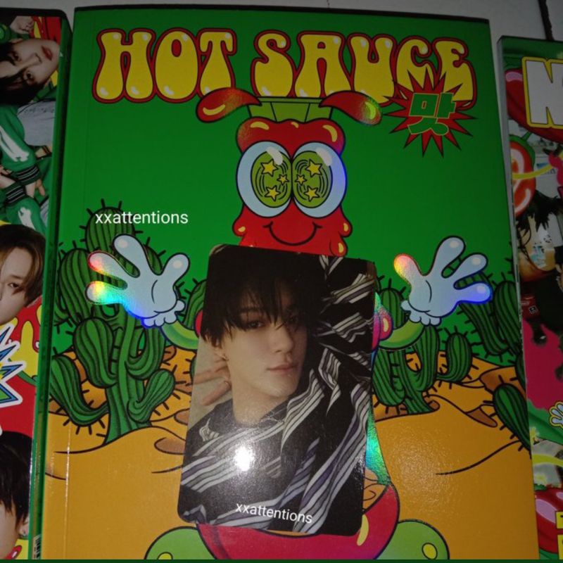 jeno boring hot sauce photocard/jeno rebahan