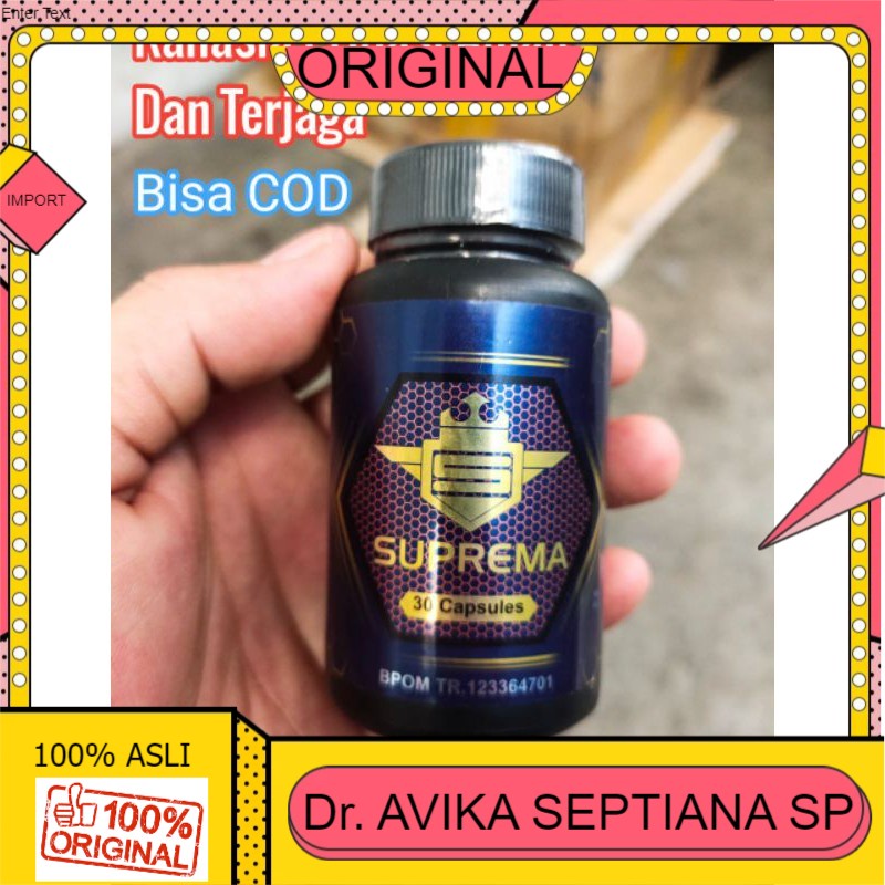100% ASLI OBAT PEMBESAR ALAT KELAMIN PRIA - SUPREMA ASLI ORIGINAL HERBAL BPOM