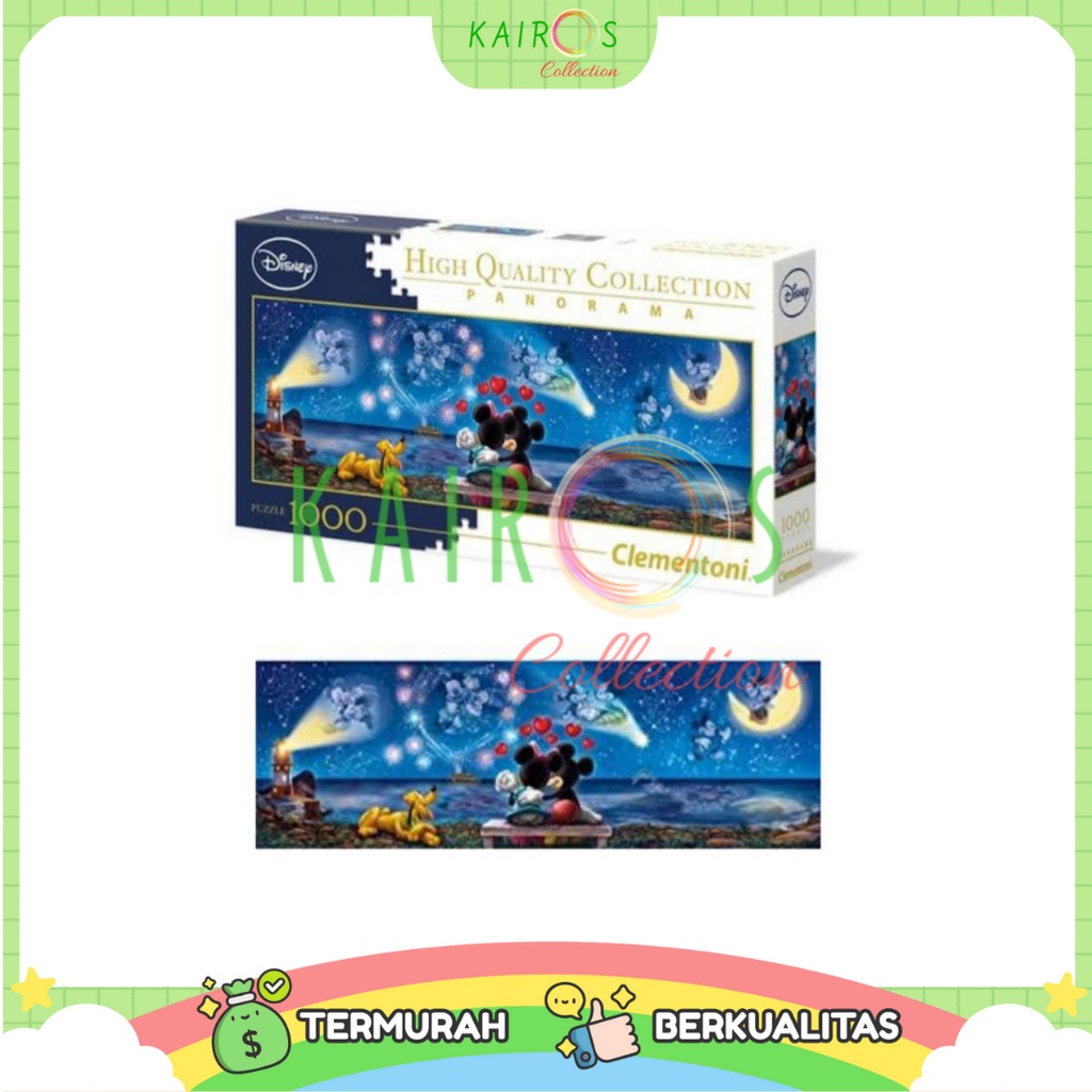 Disney Puzzle Clementoni 1000 Pcs Panorama Mickey and Minnie