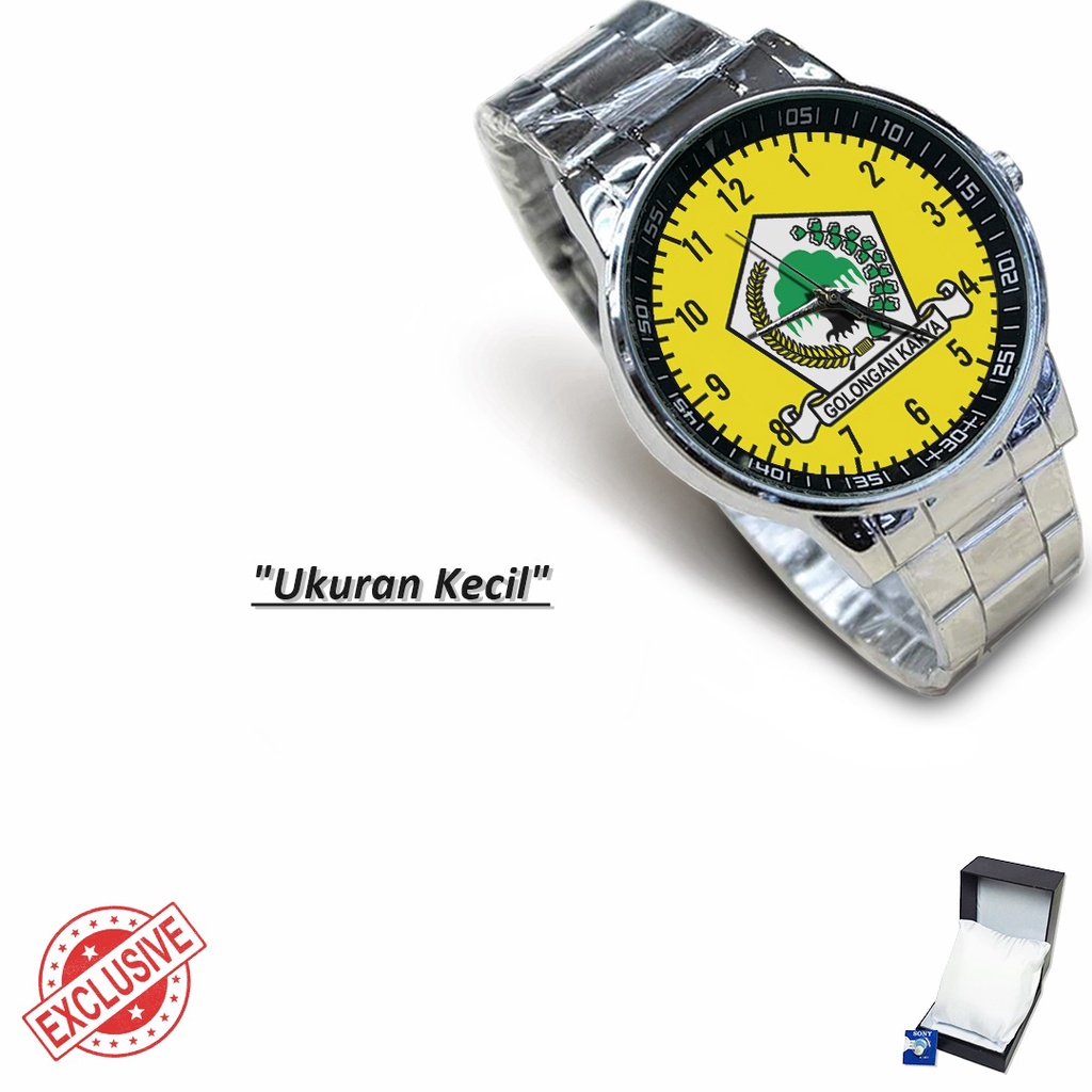 Jam Tangan Rantai Couple GOLKAR (Nice)