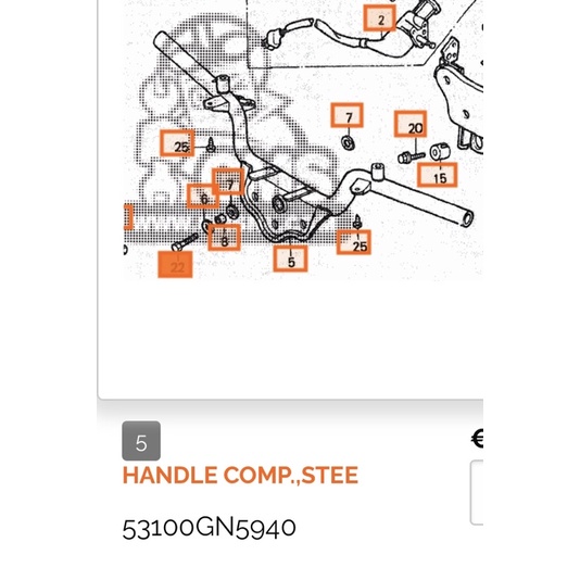 stang stir kemudi honda astrea prima star 53100 gn5 940 780 original astra