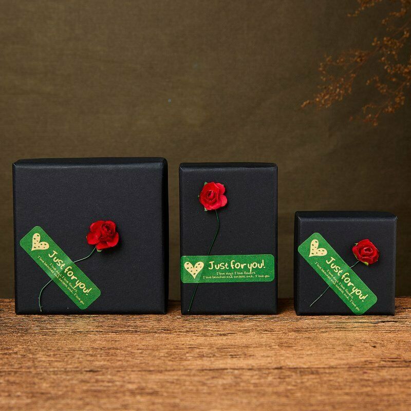 Kotak Hadiah Natal Bentuk Bunga Matahari / Mawar Untuk Cincin / Anting / Kalung / Gelang