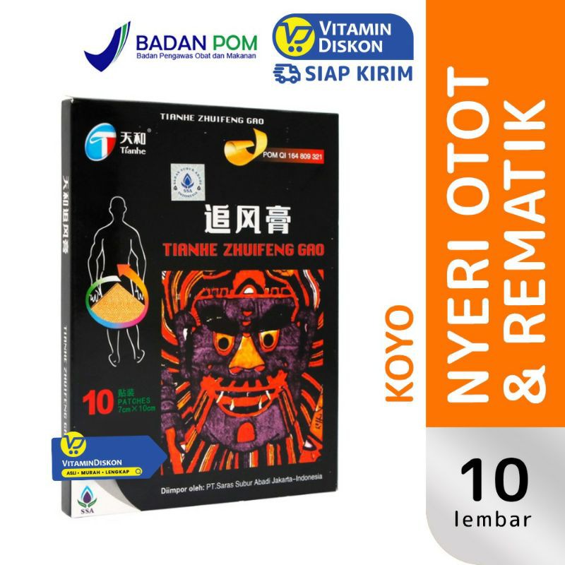 Tianhe Zhuifeng Gao 10 Patches Ssa | Koyo Pereda Nyeri Otot Dan Rematik
