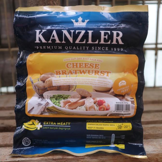 

windytriastuti13 Sosis Kanzler Cheese Bratwurst 360 gr TERLARIS TERPERCAYA ORIGINAL