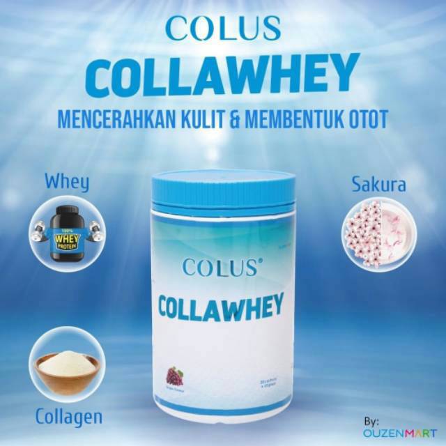 COLUS COLAWHEY SUPLEMEN PEMUTIH KULIT PRIA MEMBENTUK OTOT COLLAGEN & WHYE PEMUTIH