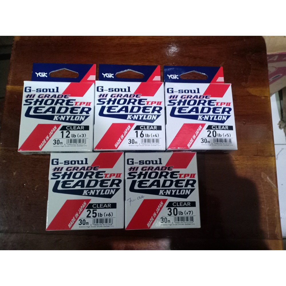 Senar Leader Pancing Ygk Shore Leader Fluoro Dan Nylon Hi Grade