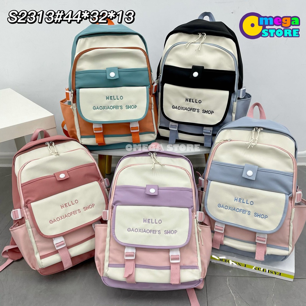 [O&amp;S] Tas Ransel Anak Sekolah Wanita Terbaru Backpack laptop Korea-OS219