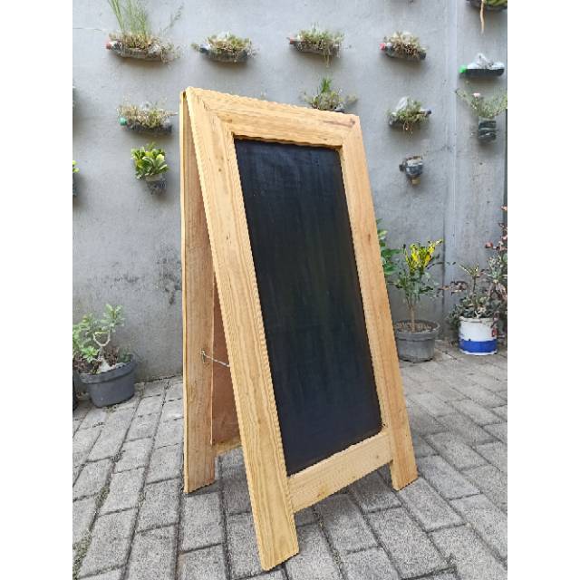 

Papan tulis cafe 2 sisi kapur. Papan standing. Papan cafe Free ongkir