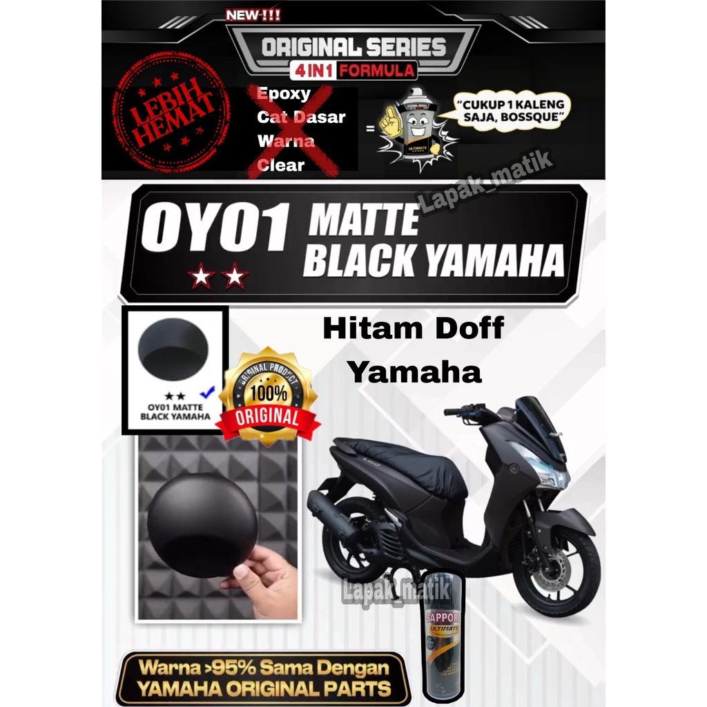 Pilok Sapporo Ultimate HITAM DOFF MATTE BLACK YAMAHA OY01 OYO1 0Y01