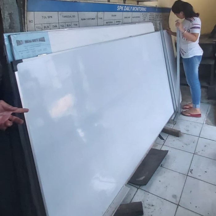 

whiteboard gantung 120 x 200 cm nonmagnet promo