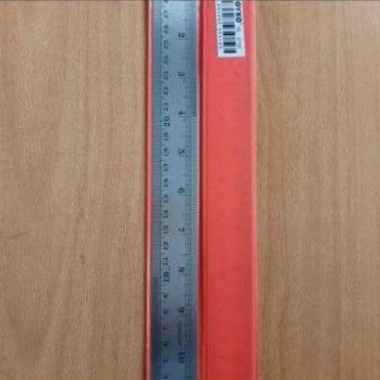 penggaris besi 30cm stainless steel- garisan stainless steel lengkap