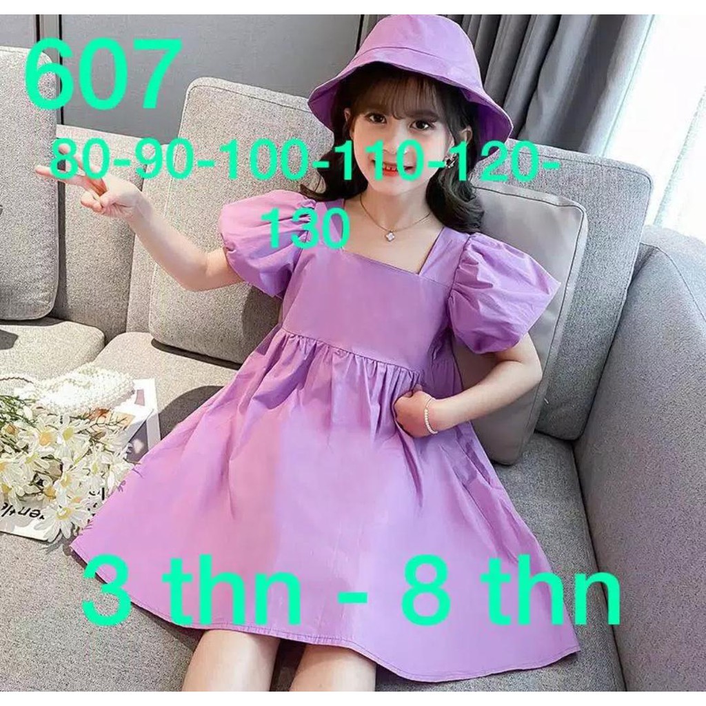 607#dress casual/dress anak casual/dress murah