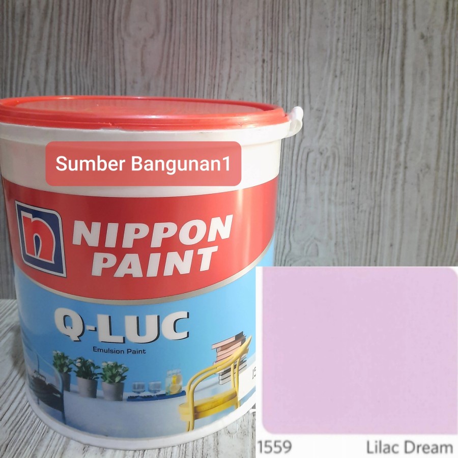 [EXPEDISI] Cat tembok QLUC ungu Lilac Nippon paint dinding interior