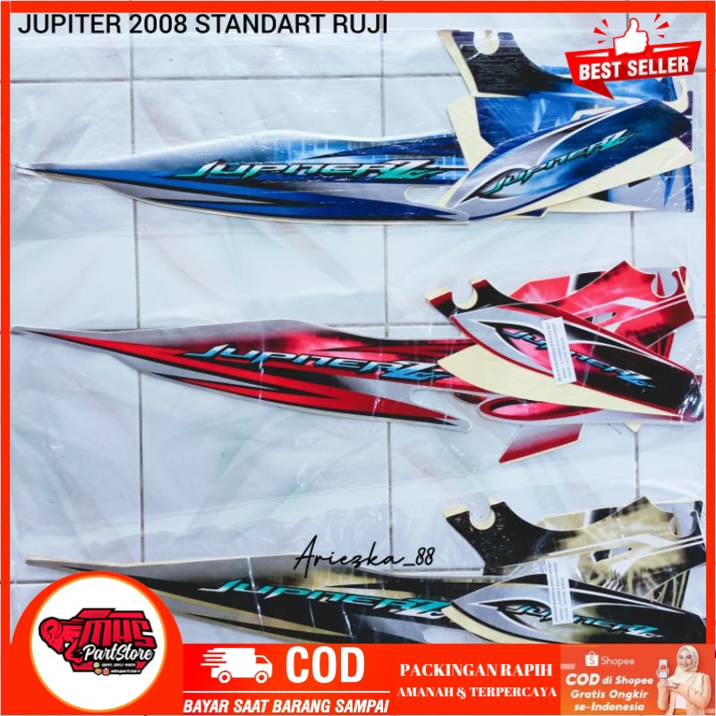 (COD) Striping Jupiter Z 2008 2009 Velg Ruji | sticker bodi motor yamaha jupiter08 TERPERCAYA