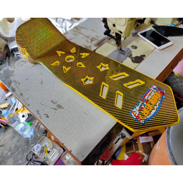 JOK SLIM CB100 LUBANG KARBON JOK CB100 LOBANG JOK CB100 CARBON