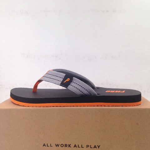 Sandal Piero Altic Black Orange P80063 Original BNIB