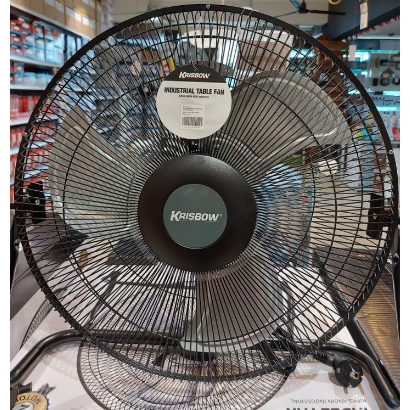 KRISBOW KIPAS ANGIN MEJA INDUSTRIAL 16 INC / KRISBOW TABLE FAN / KIPAS ANGIN BESI 80W