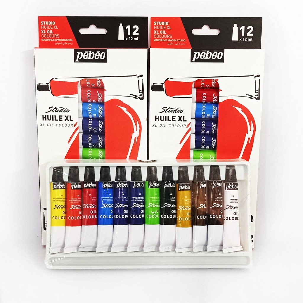 

Cat Minyak Pebeo Studio Oil Paint 12x12ml Tube Set