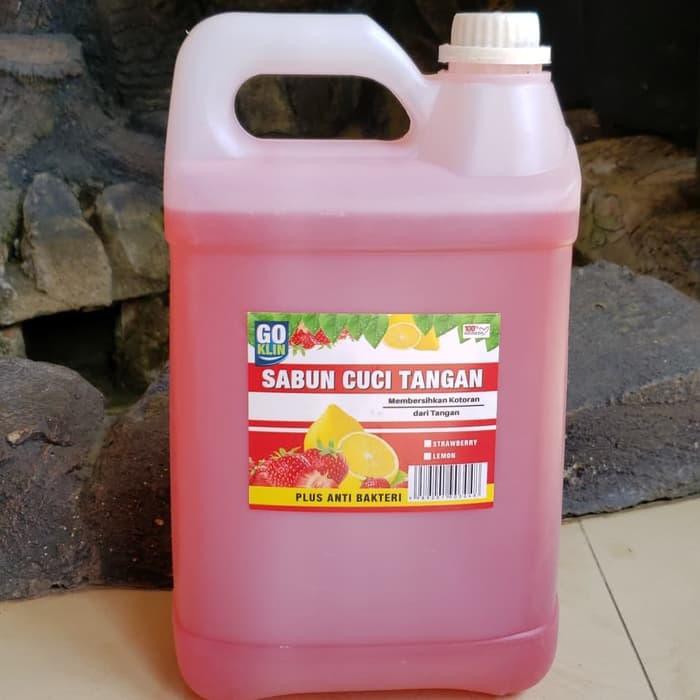 [TRENDING] SABUN CUCI TANGAN/HAND SOAP 5 LITER (WANGI STRAWBERRY DAN LEMON)