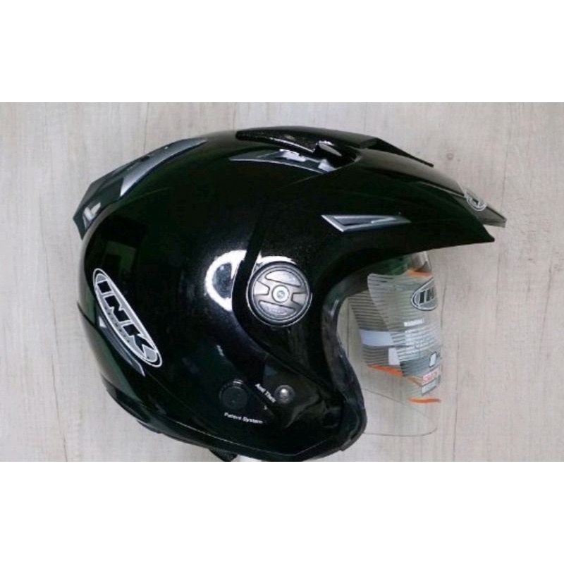HELM INK T1 BLACK DAN PULL WARNA DOUBLE VISOR ORIGINAL