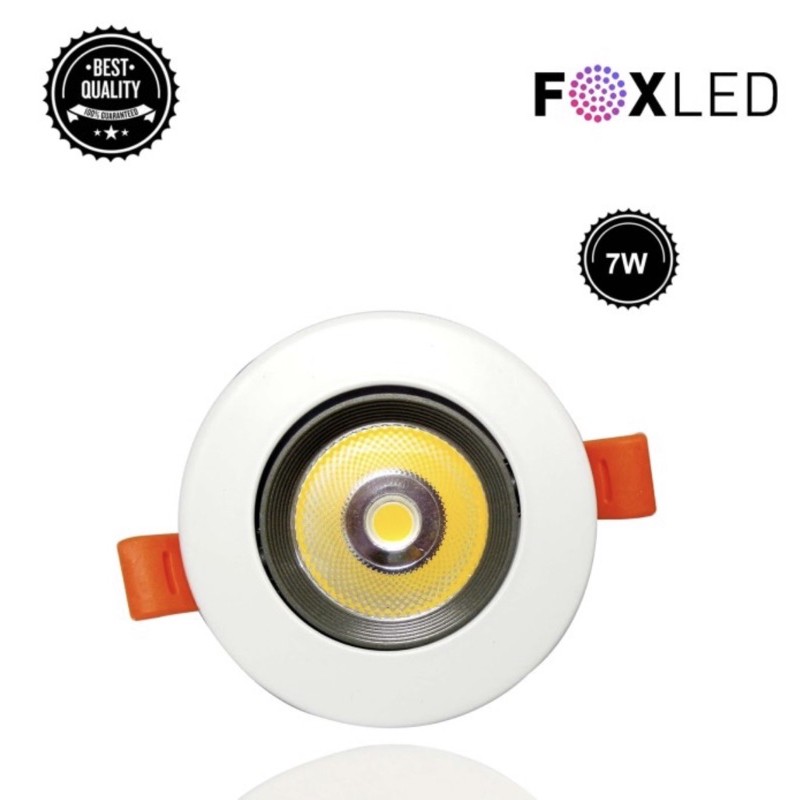 FOXLED Lampu DOWNLIGHT LED 7W 7 W 7Watt  Down Light SPOTLIGHT Warm White - Kuning