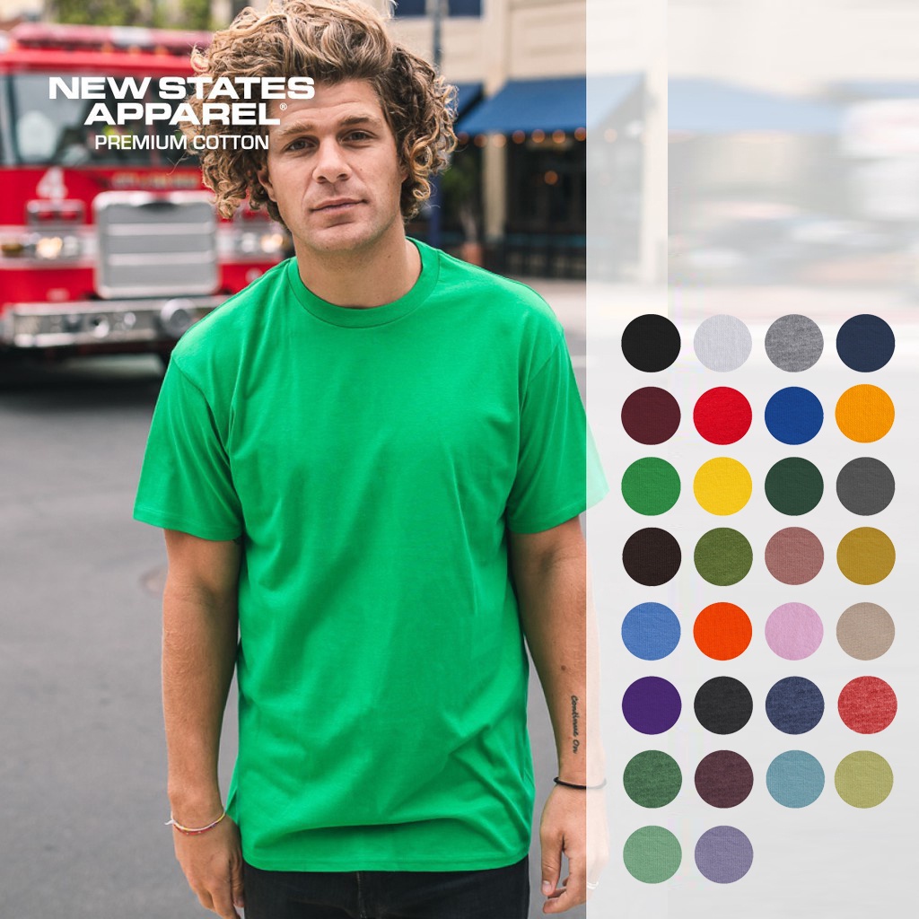 Kaos polos NSA 24s - New States Apparel Premium Cotton 7200