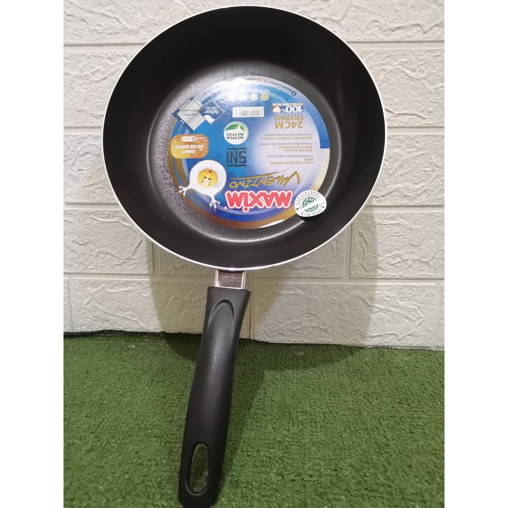 Fry Pan Maxim, Teflon Penggoreng, wajan Valentino ukuran 24 cm