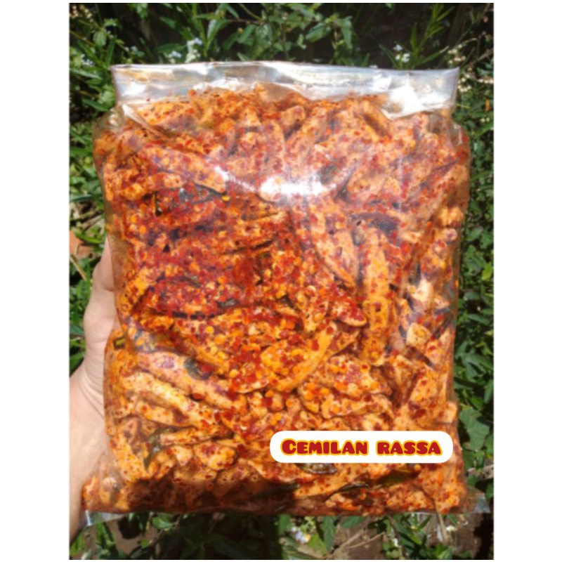 

Basreng daun jeruk PEDAS isi 1 kg/ baso goreng pedas