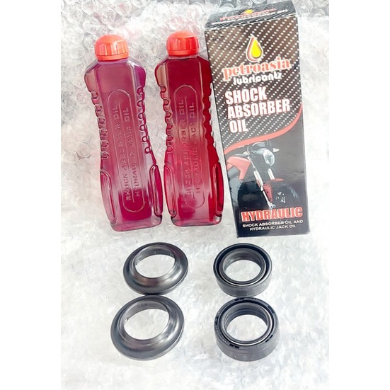 seal shock depan+seal debu+oli shock SUPRA GRAND BEAT VARIO BLADE KRS, SONIC