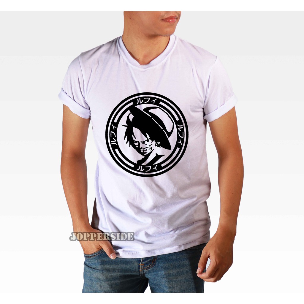 JOPPERSIDE T SHIRT KAOS DISTRO PRIA WANITA ANIME KOMIK MANGA JEPANG LUFFY ONE PIECE PREMIUM TS75