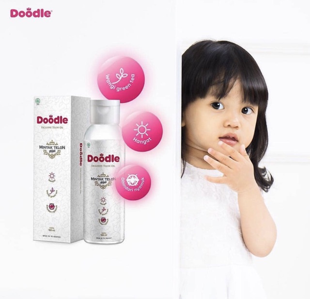 Doodle Exclusive Telon Oil &amp; Roll On / Minyak Telon Green Tea