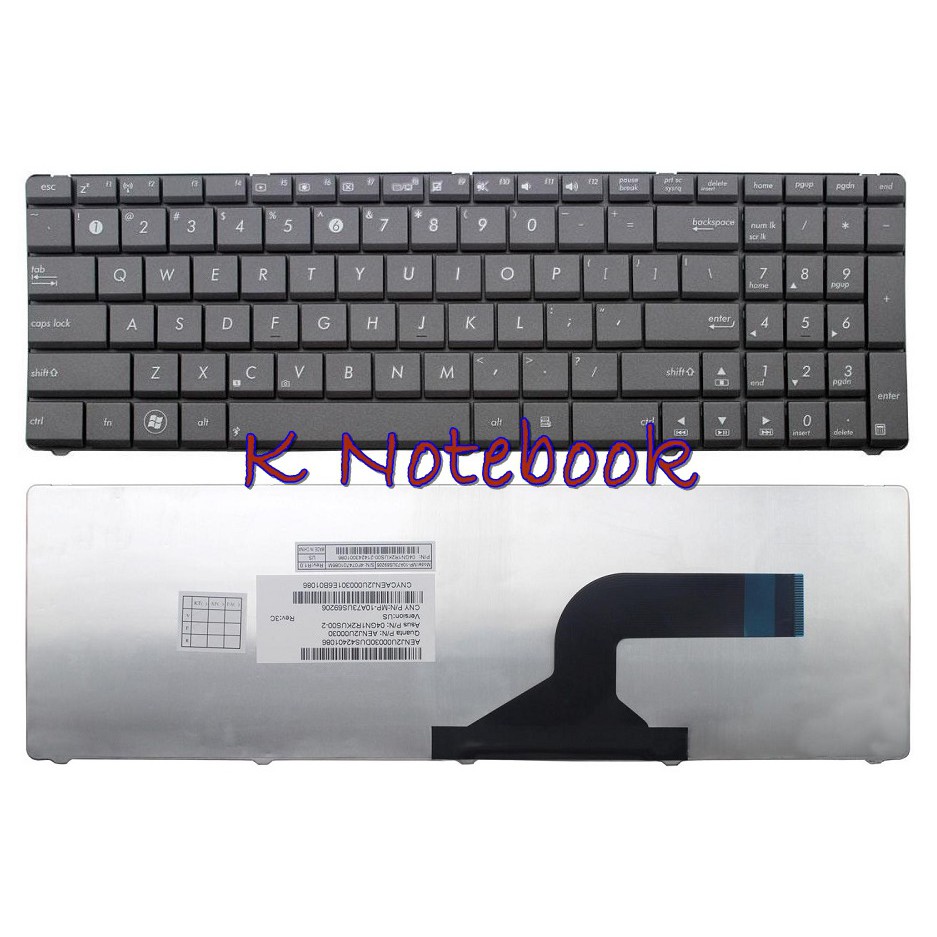 Keyboard Asus F50 F50GX F50N F50Q F50Sf F50SL F50SV F50Z