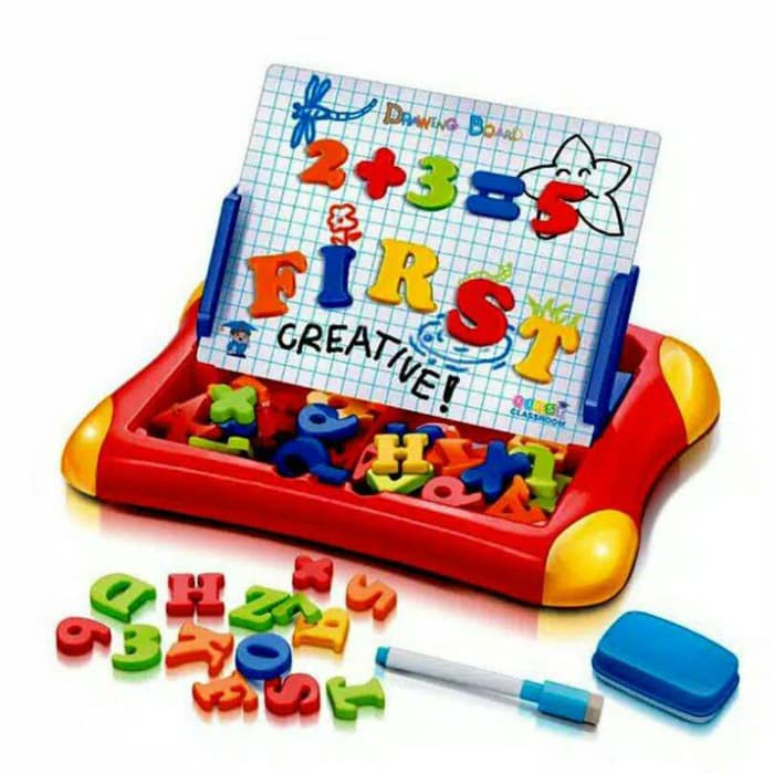 Magnetic Learning Case - Papan Edukasi Magnetik 2in1 - Papan Belajar dan Menggambar Dengan Magnet