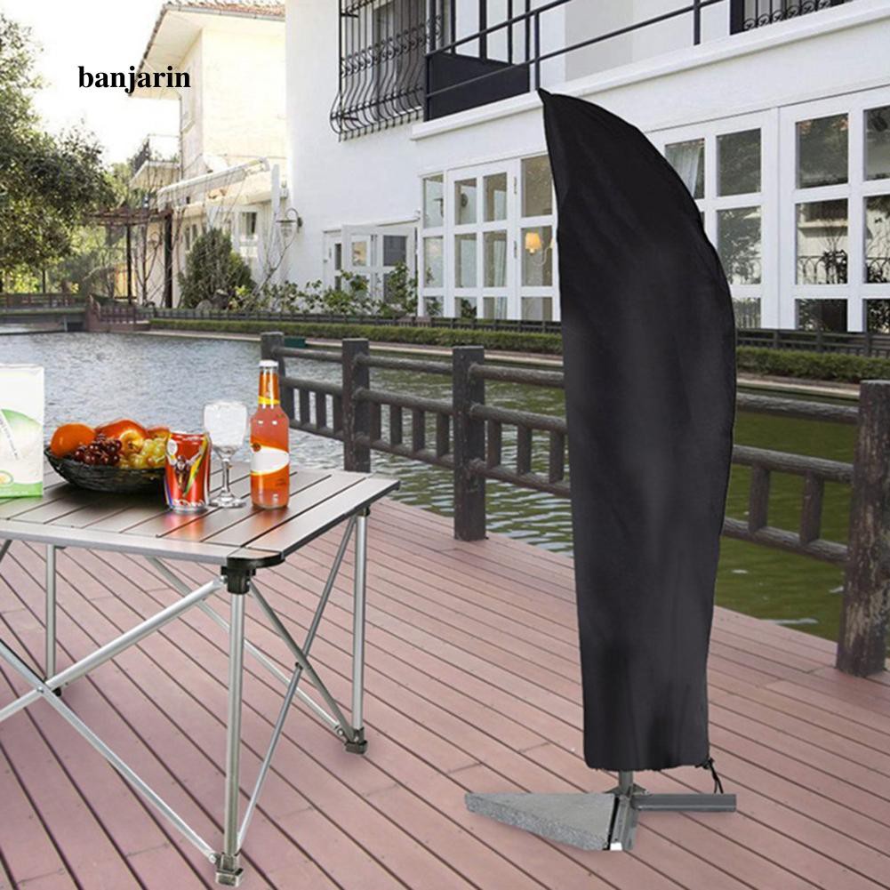 Outdoor Waterproof Uv Protection Oxford Cloth Garden Patio Umbrella Cover Shield Shopee Indonesia