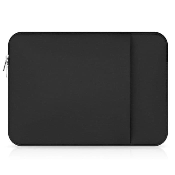 Tas Laptop Softcase Macbook Laptop 13 inch Neoprene Zipper - Black