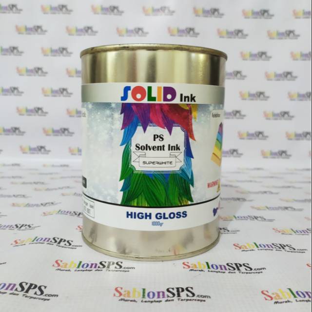 TINTA SABLON PLASTIK HDPE PE PP SUPER WHITE 1KG BASIS MINYAK SOLVENT