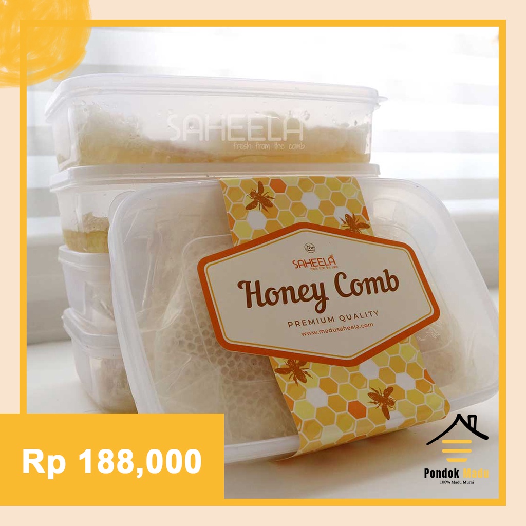 

[100%] Original Sarang Madu Murni // Honeycomb // Madu Sarang Utuh Saheela 500gr I Premium Quality