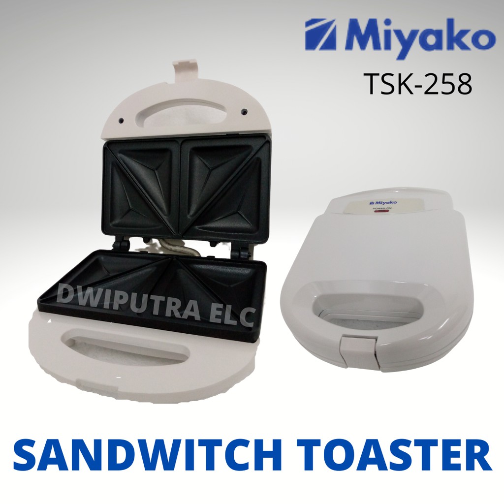 SANDWICH TOASTER MIYAKO SANDWICH MAKER TSK258 TSK 258