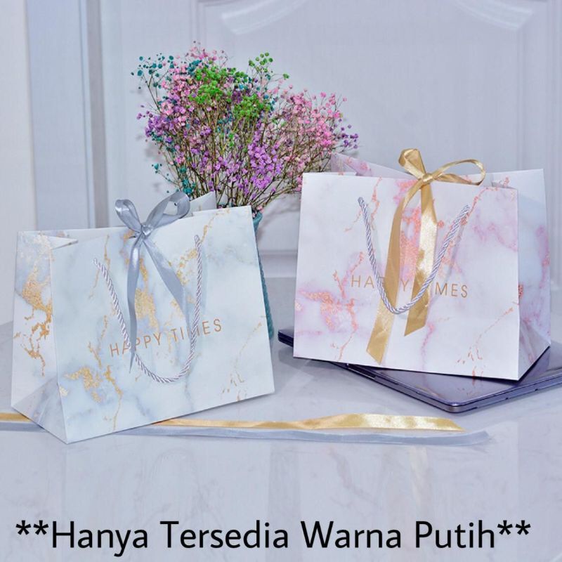 

Pembelian Kelipatan 10 pcs Paperbag Tas Kado HAPPY PUTIH L,M,S Tas Kertas Hadiah Goodie Bag Gift Bag Mewah Premium Bag