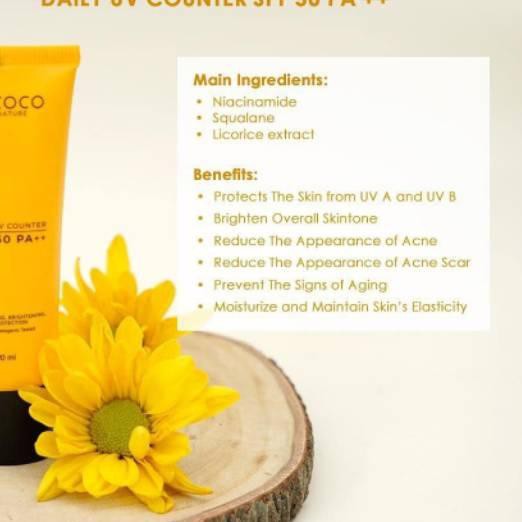 ✫ Lacoco sunscreen Daily Uv Counter SPF 50 PA++ / 100%Original PT Natural Nusantara ☀