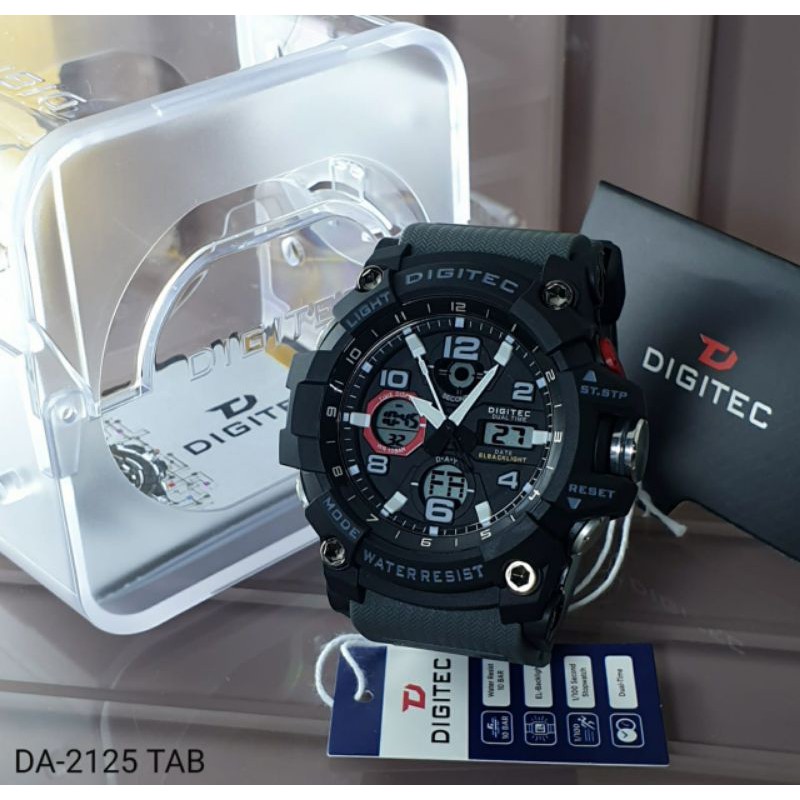 Jam Tangan Pria Digitec Original DA2125 Tahan Air Garansi 1 Tahun Gratis Ongkir COD